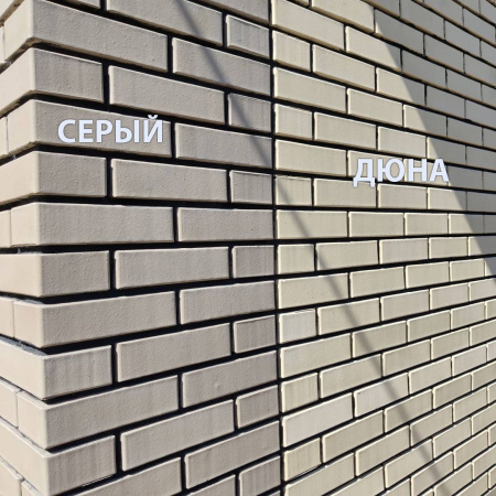 Облицовочный кирпич Tereх одинарный 1 НФ Дюна шале, М175