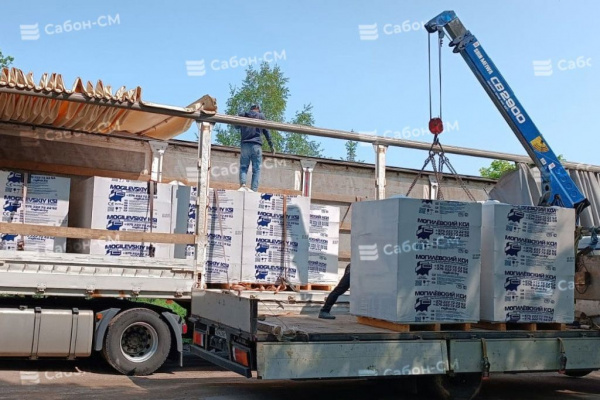 Газосиликатные блоки Могилевский КСИ D700 600х125х250 перегородочные